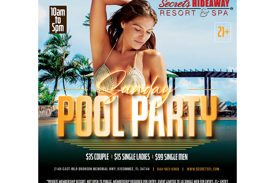 Pool Party 10am-5pm - Swingers Gone Wild®