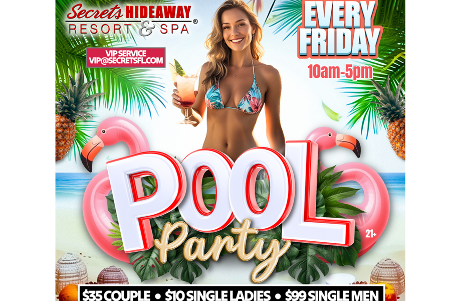 Pool Party 10am-5pm - Swingers Society Takeover
