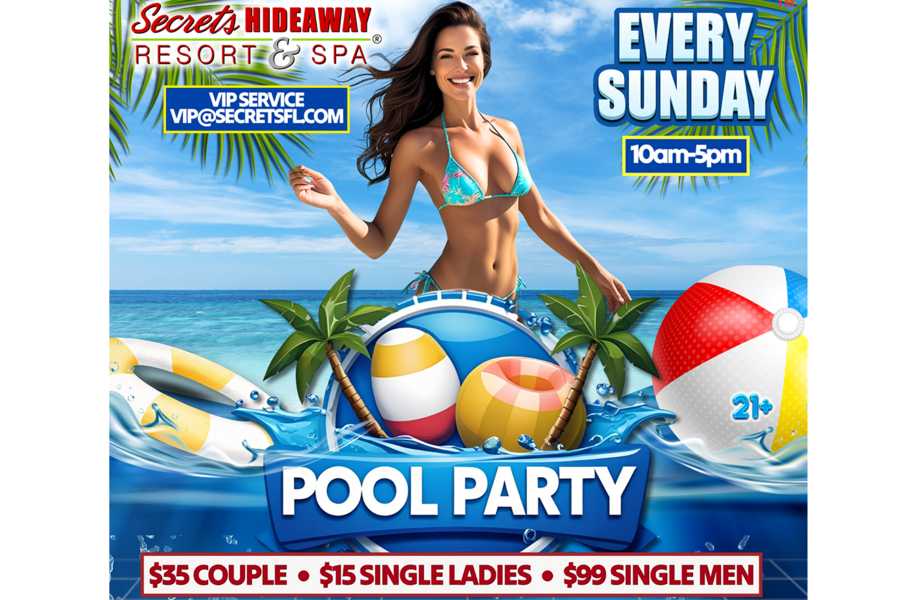 Sunday Pool Party - Secrets Anniversary