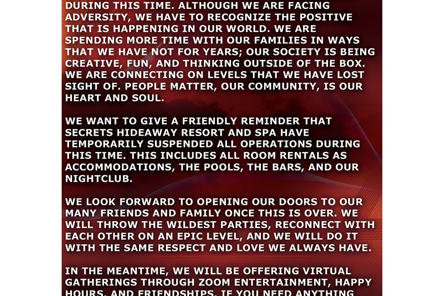 Saturday Pool Party - Resort Update - click here