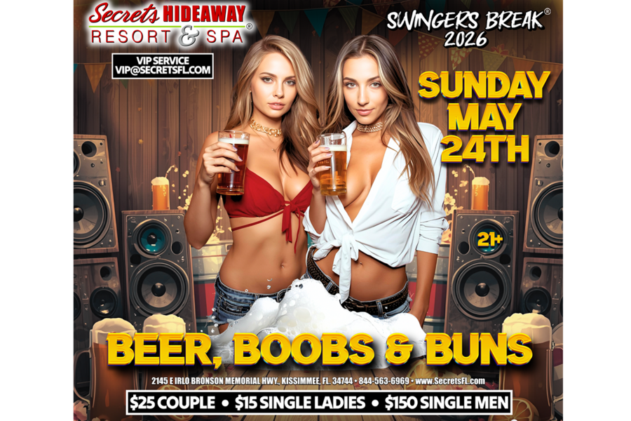 Beer boobs and buns - Swingers Break® Takeover