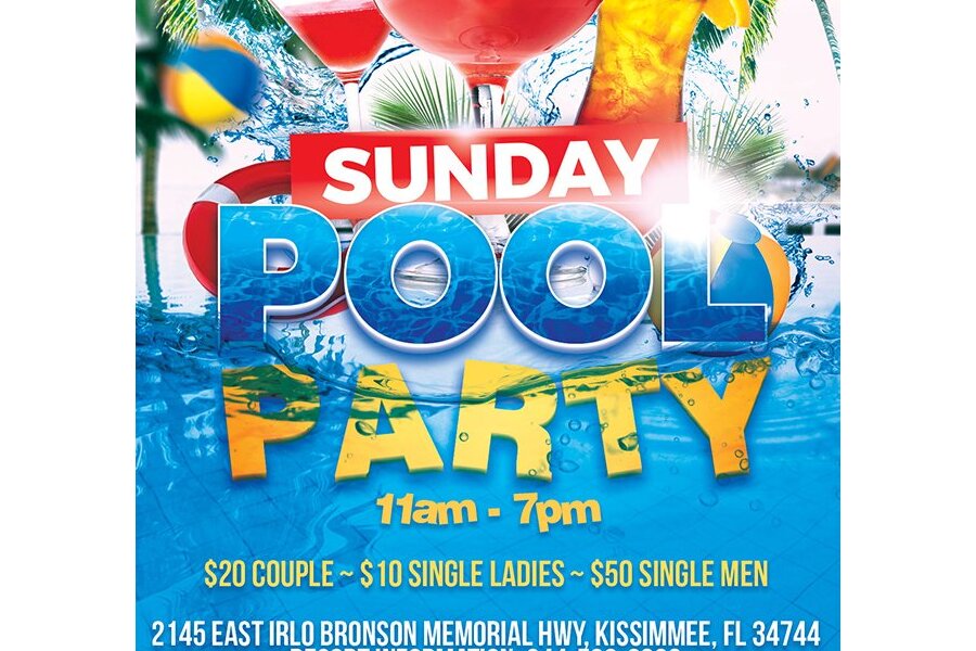 Sunday Pool Party 11am-7pm