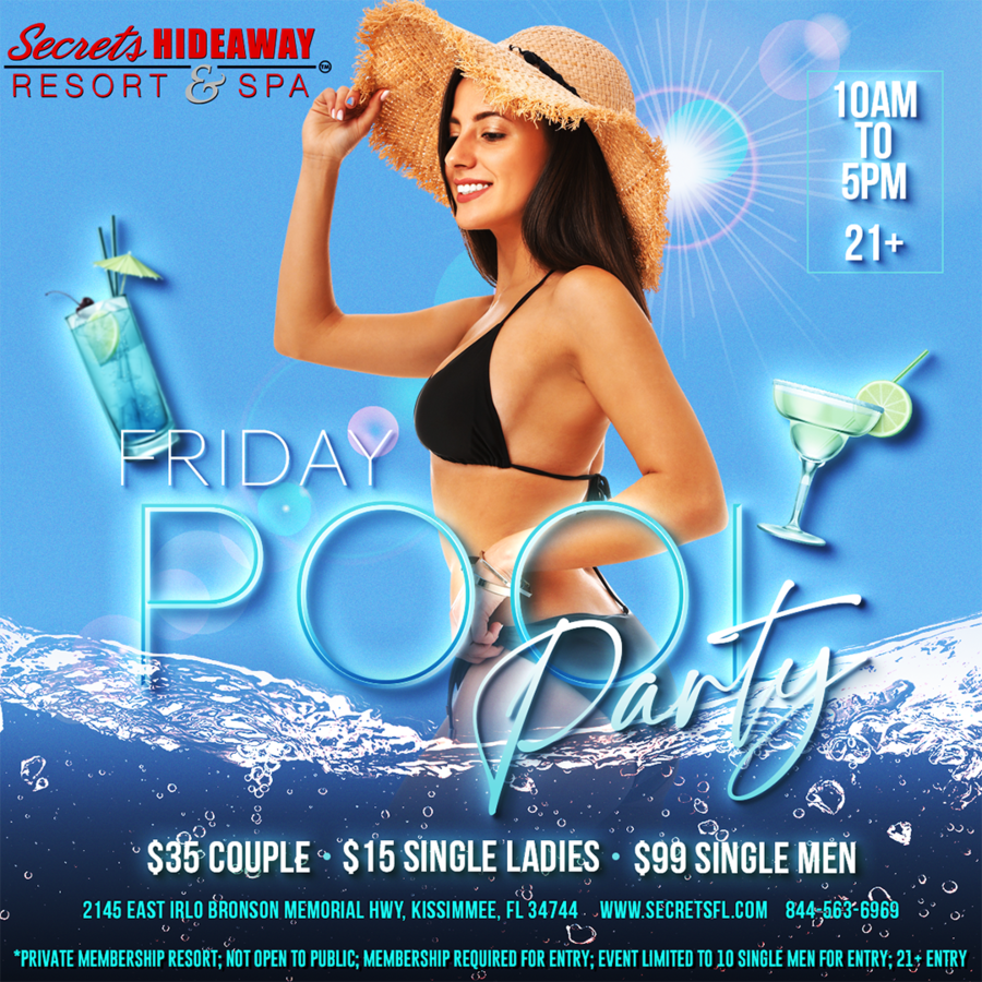 Friday Pool Party 10am-5pm