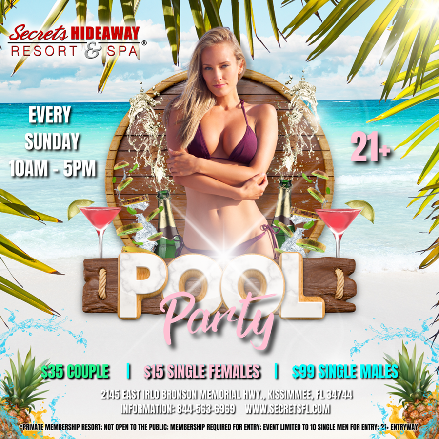 Sunday Pool Party 10am-5pm