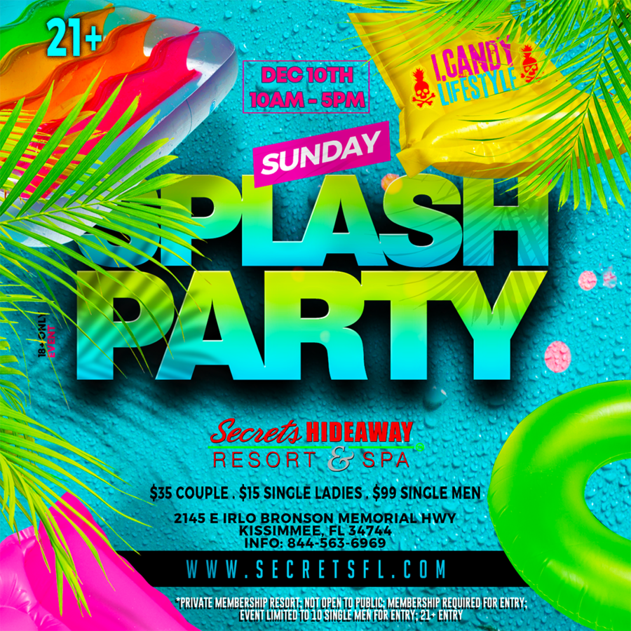 Sunday Pool Party 10am-5pm  - iCandy Lifestyle® takeover