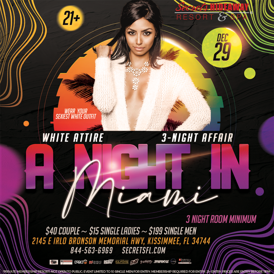 A Night in Miami - NYE 3 Night Affair