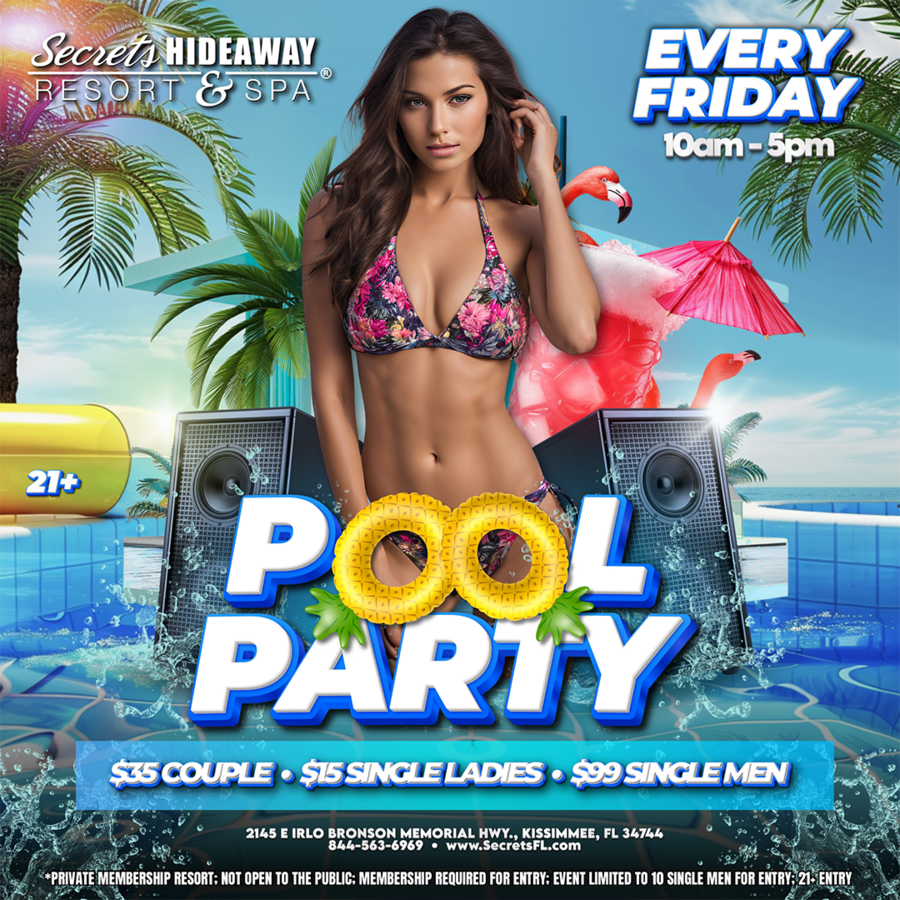 Pool Party 10am-5pm - New Years Celebration
