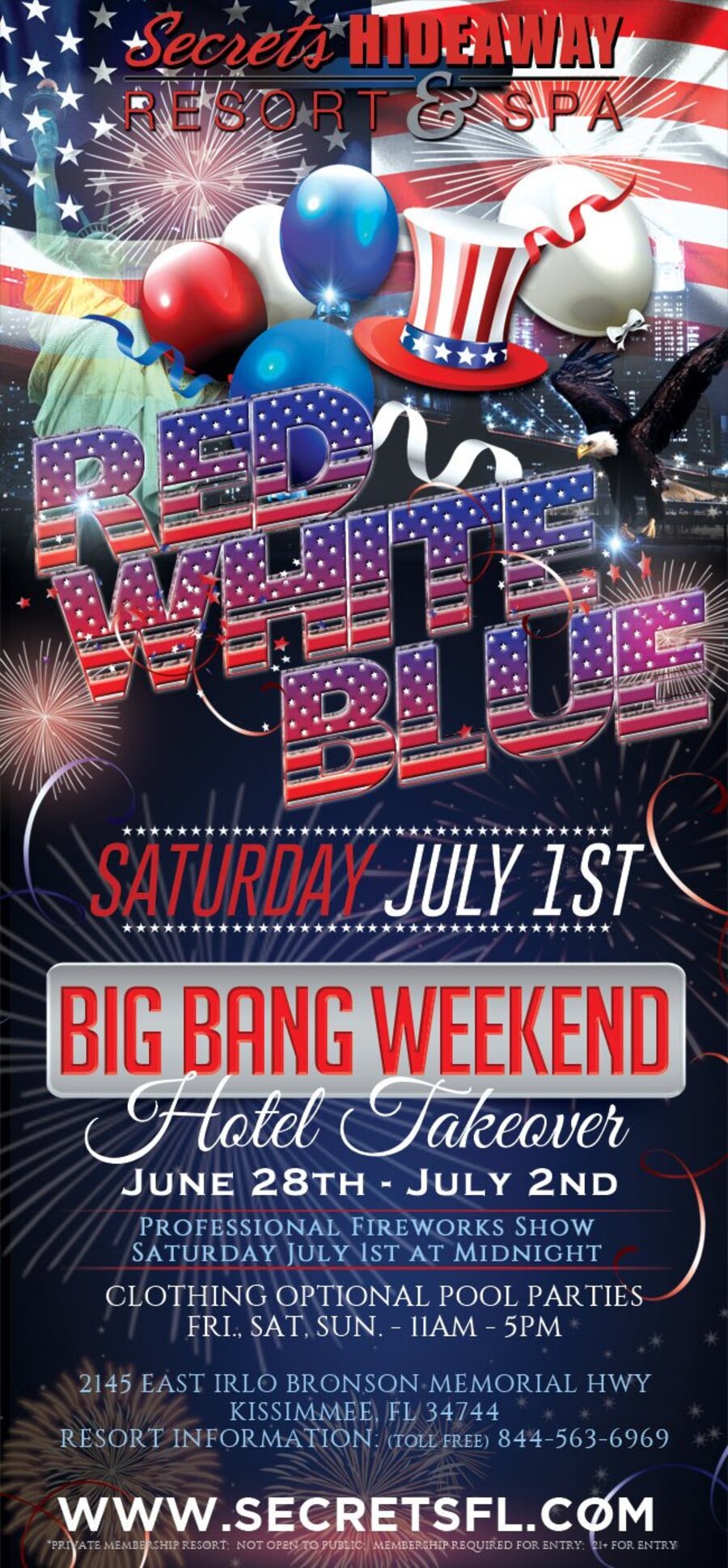 Red White & Blue - Big Bang Weekend Takeover