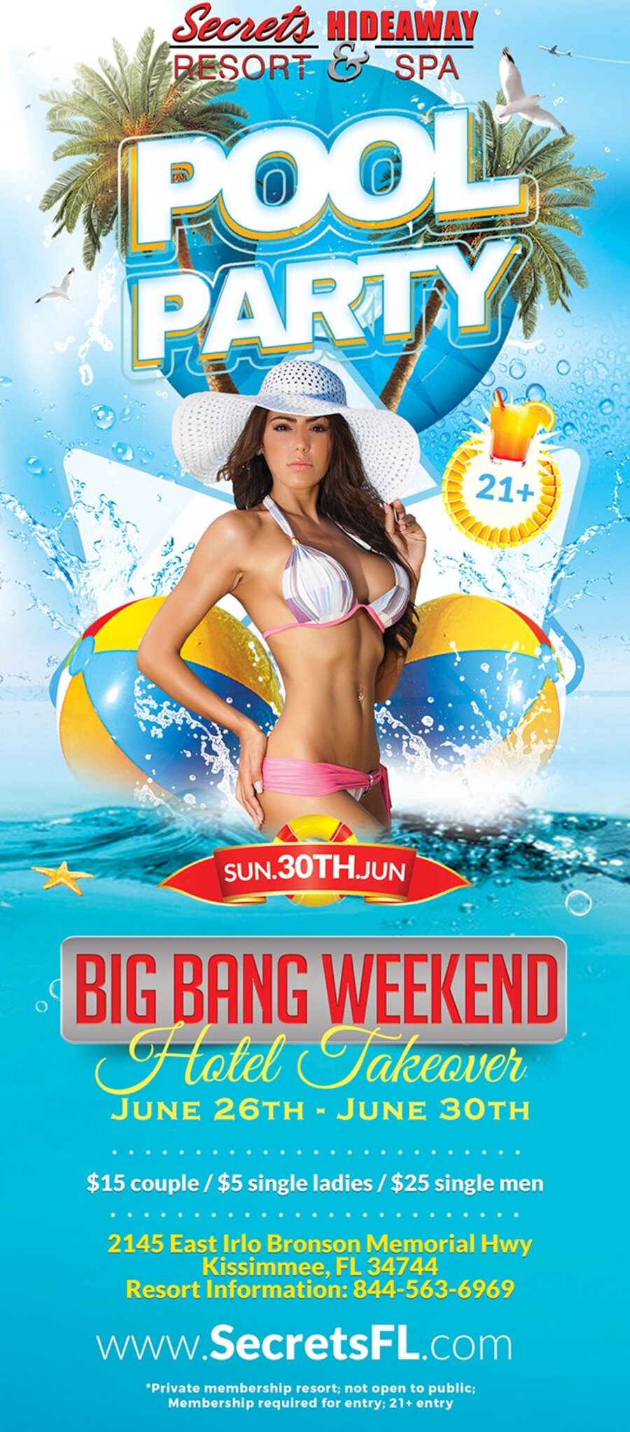 Sunday Pool Party 10am-7pm - Big Bang Takeover