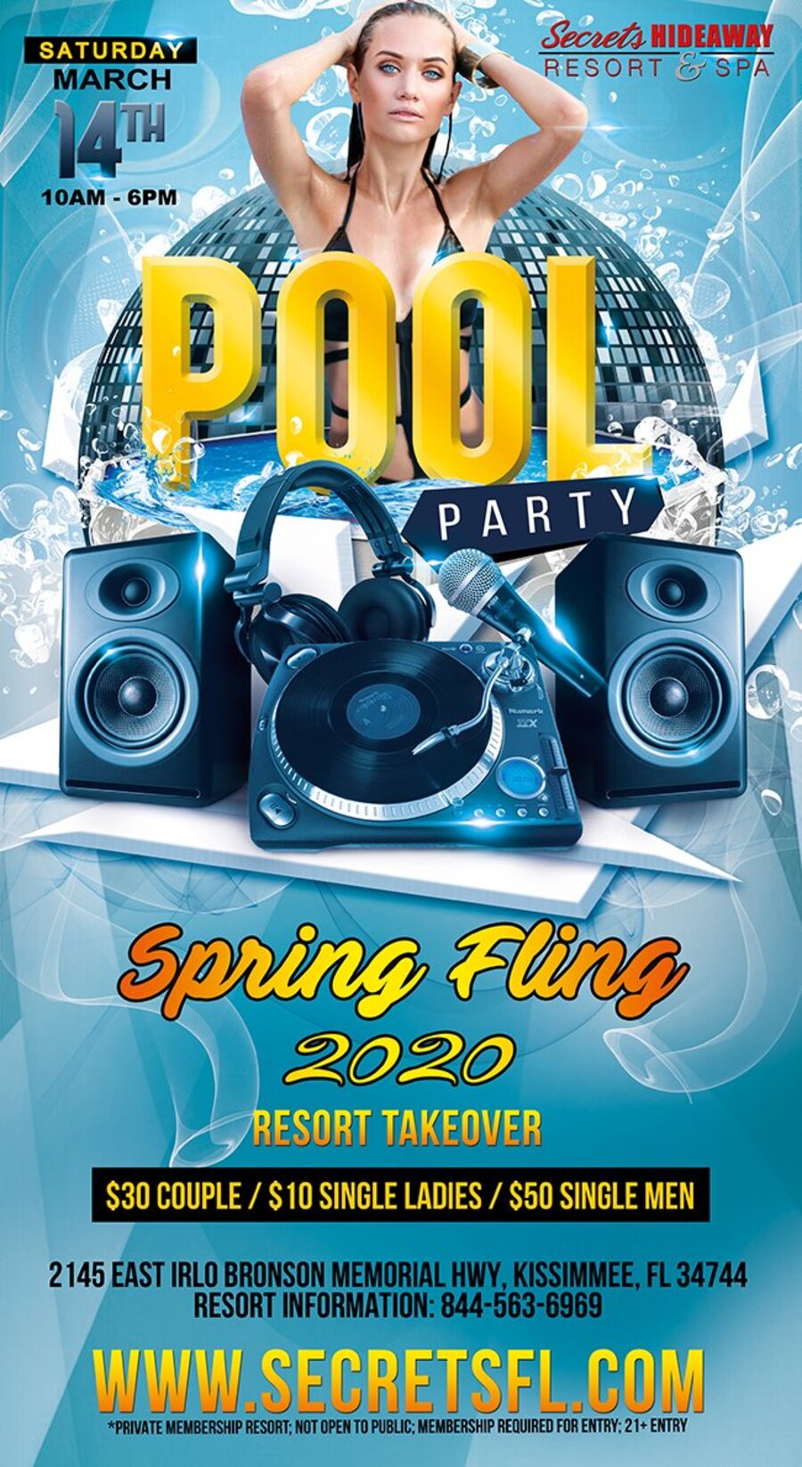 Saturday Pool Party - Spring Fling Takeover