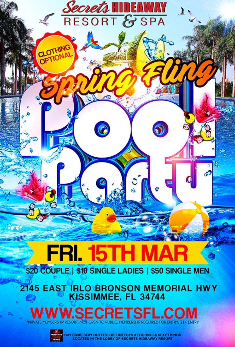 Friday Pool Party 11am - 5pm - Spring Fling