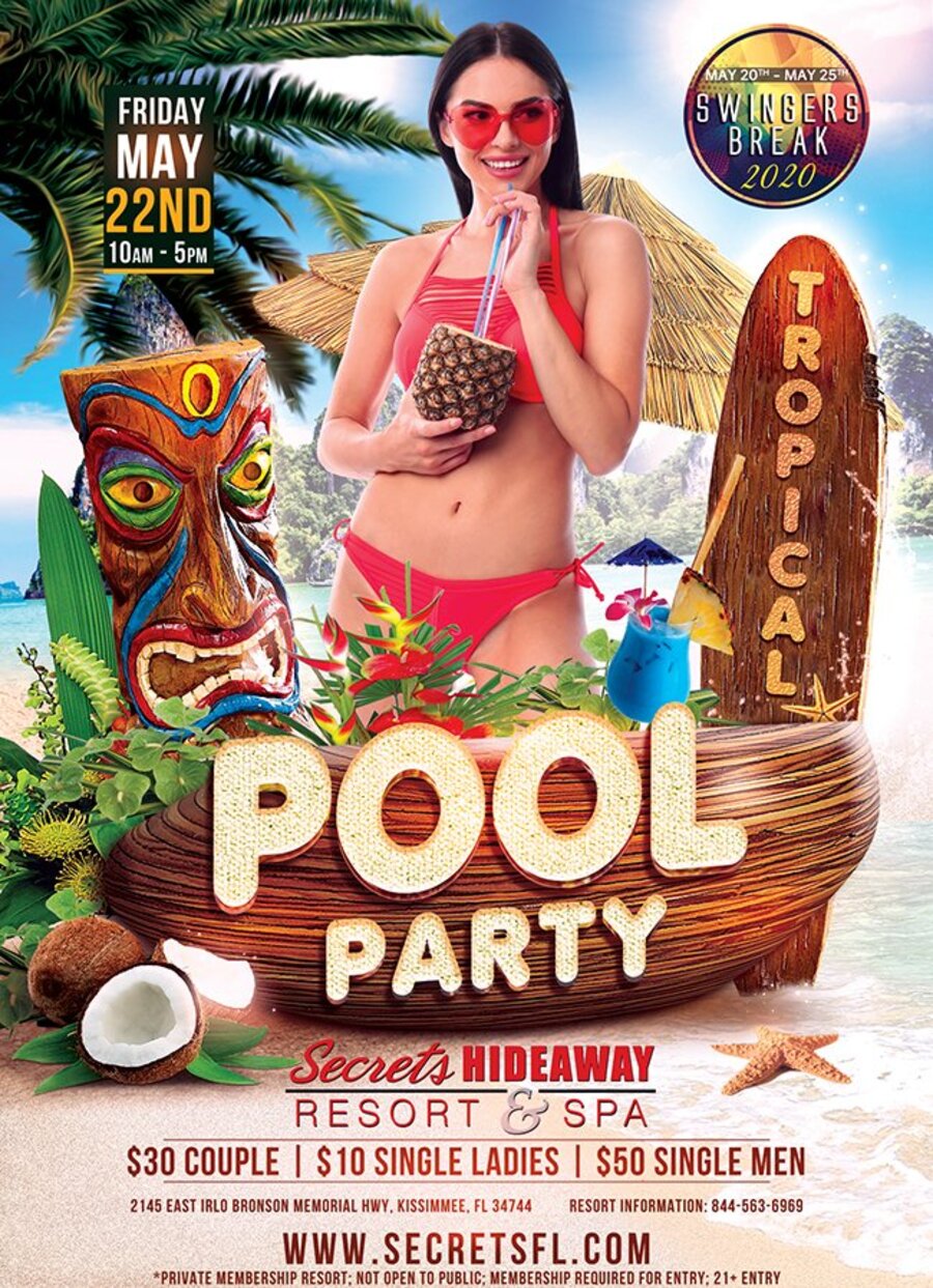 Friday Pool Party 10am-5pm - Swingers Break