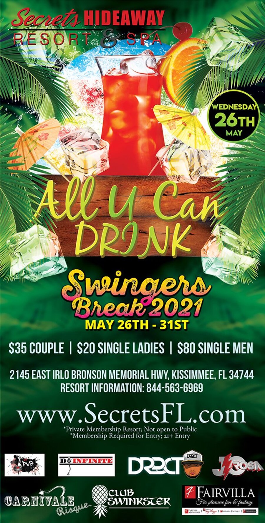 All U Can Drink - Swingers Break 2021