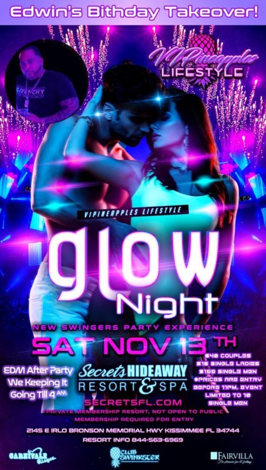 Glow Night - Edwin's B-day bash - VIPineapple Lifestyl