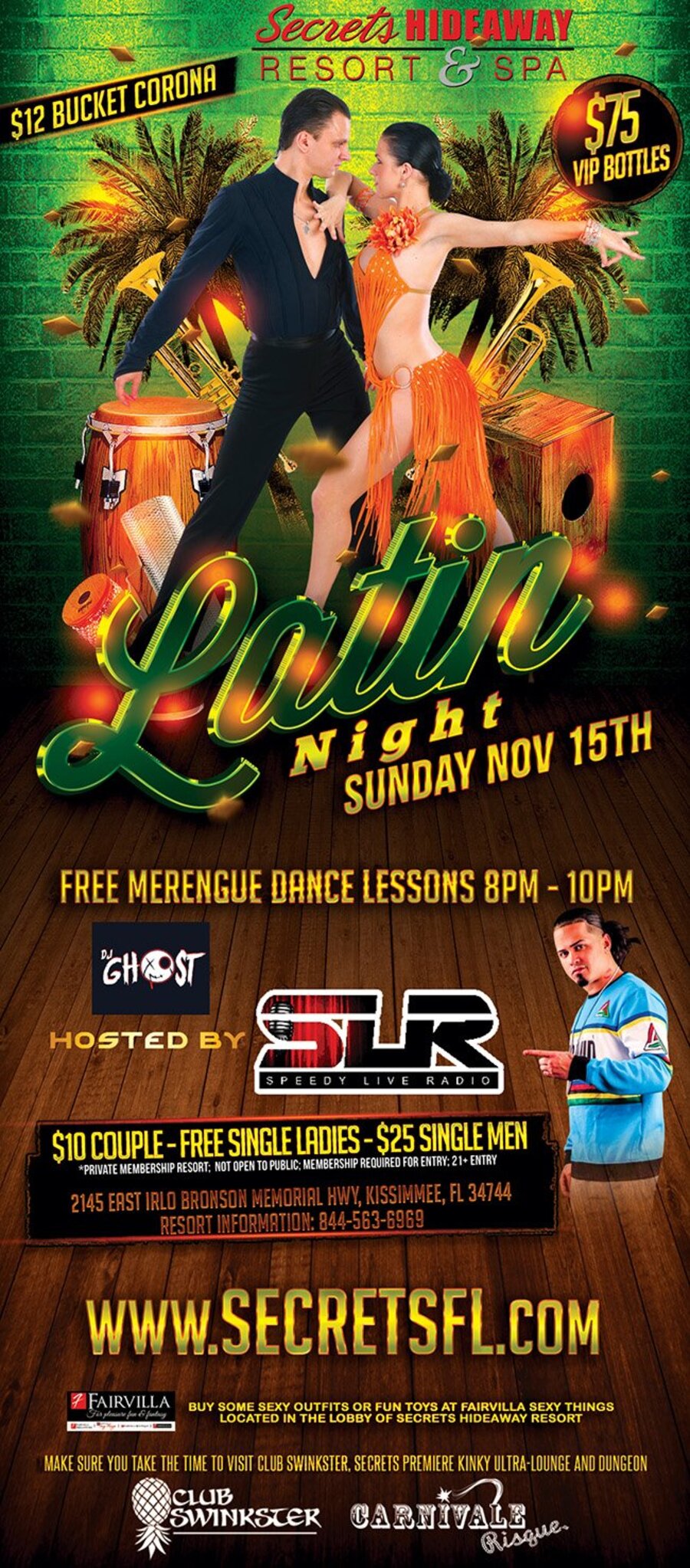 Latin Night: FREE Merengue Lessons 8pm-10pm
