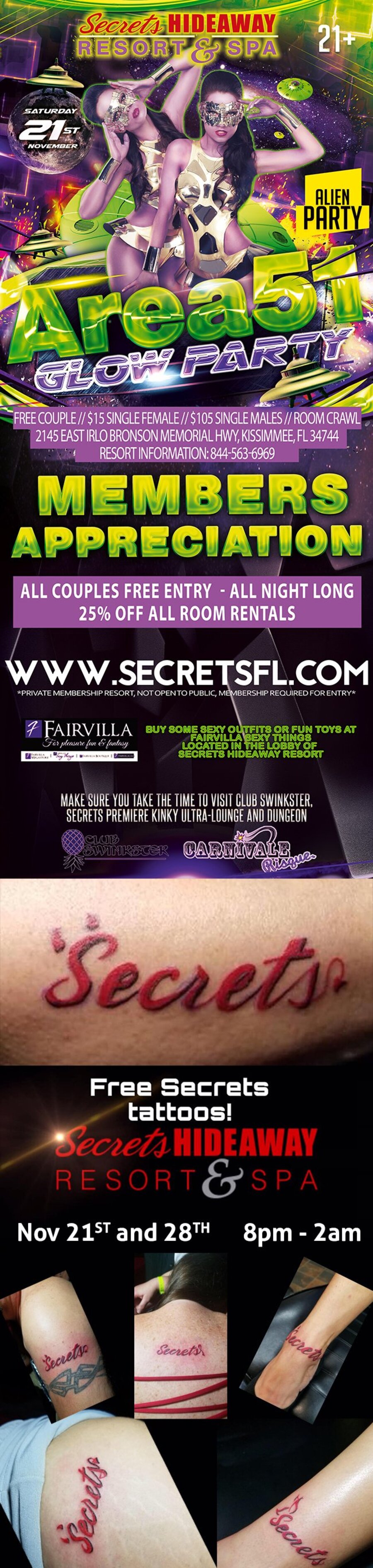 Area 51 Glow Party - Members Appreciation