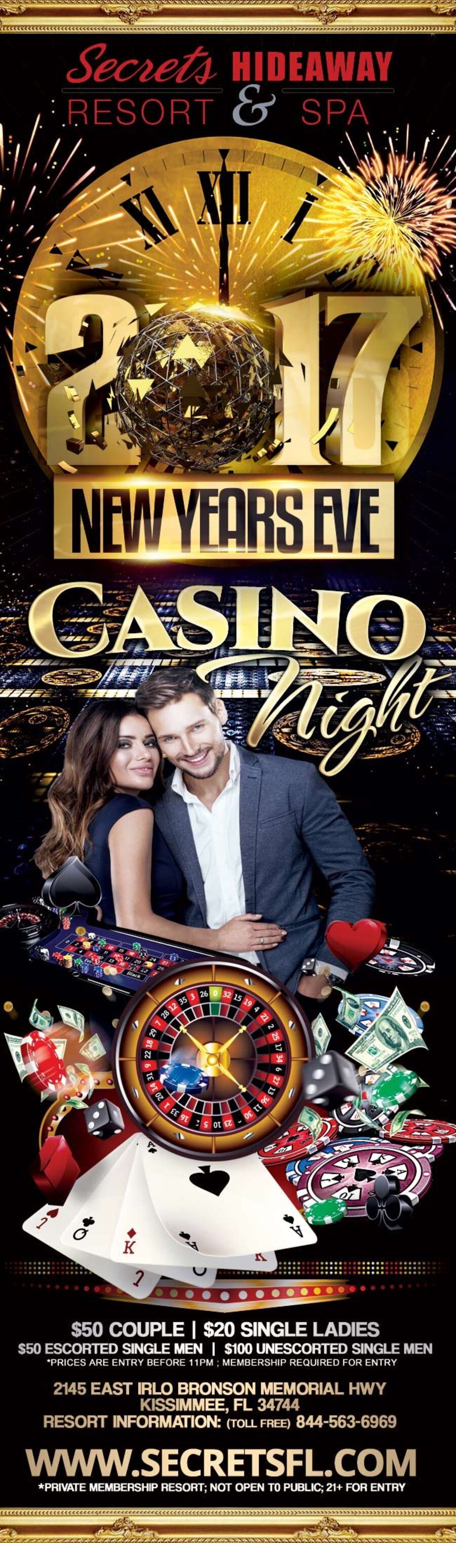 NYE 2017 Casino Night
