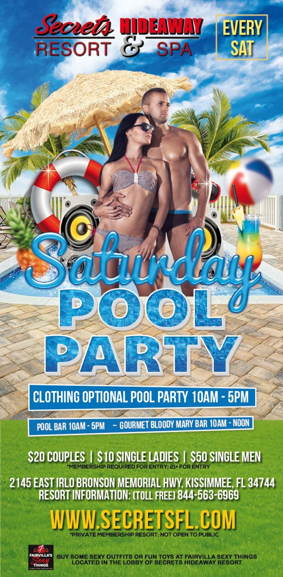 Saturday Pool Party 10am-5pm