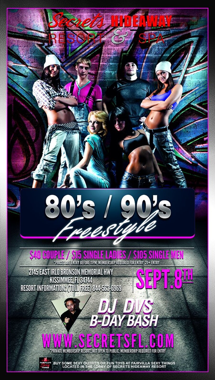 80's / 90's Freestyle - DJ DVS B-DAY BASH
