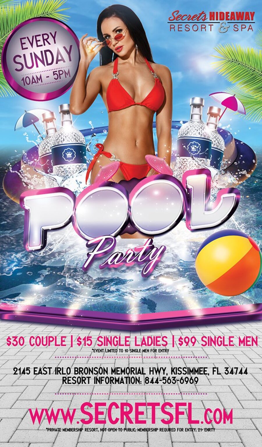 Sunday Pool Party 10am-5pm