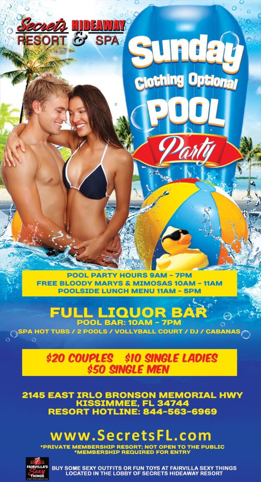 Sunday Pool Party: 9am - 7pm