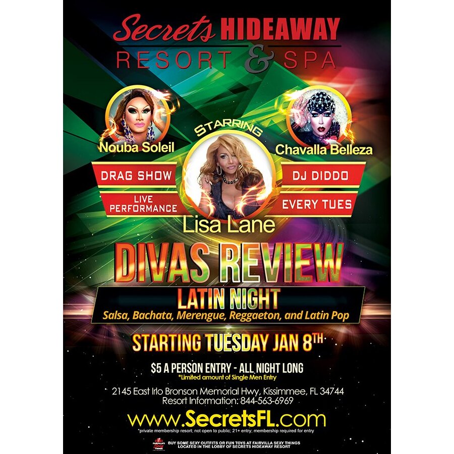 Divas Review Latin Night