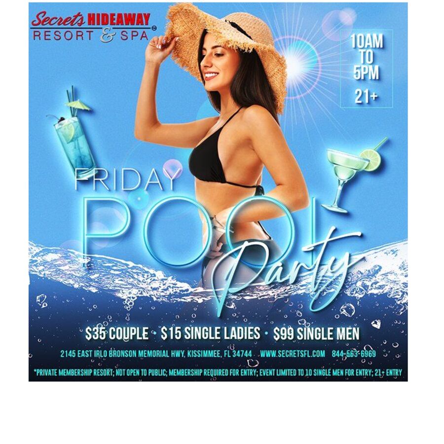 Friday Pool Party 10am-5pm
