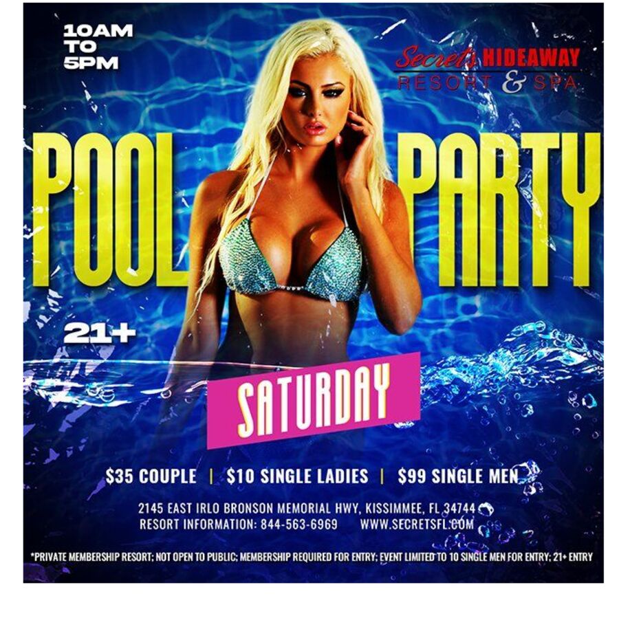 Saturday Pool Party 10am-5pm