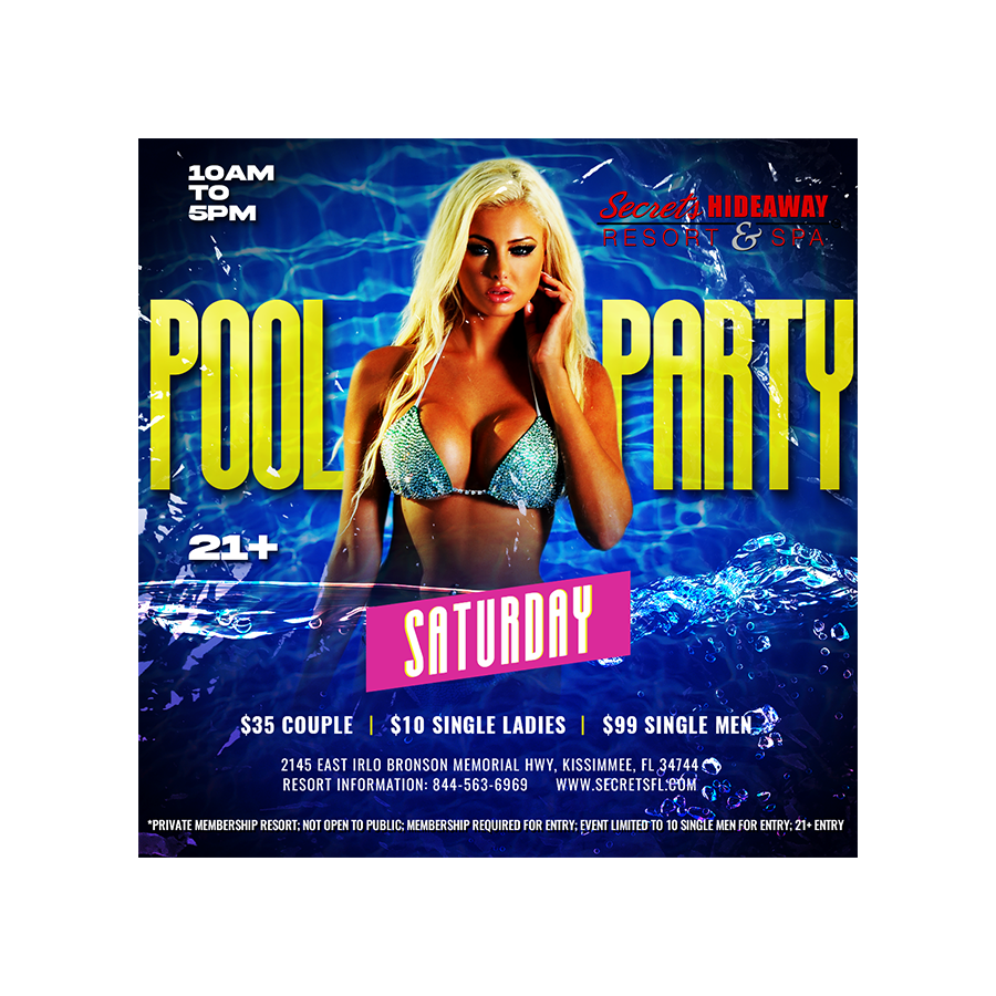 Pool Party 10am-5pm - Swingers Gone Wild®