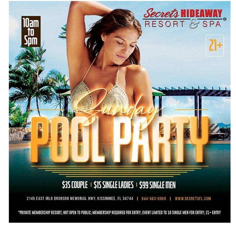 Sunday Pool Party 10am-5pm
