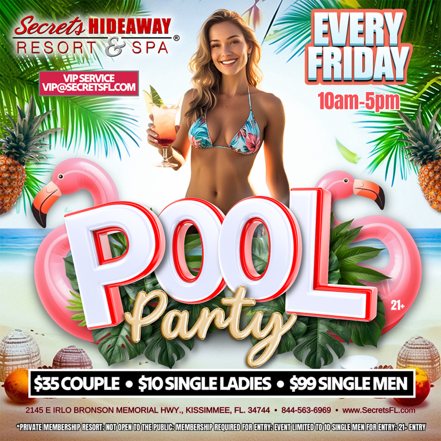 Friday Pool Party 10am-5pm - 2027/2028 New Years Celebration