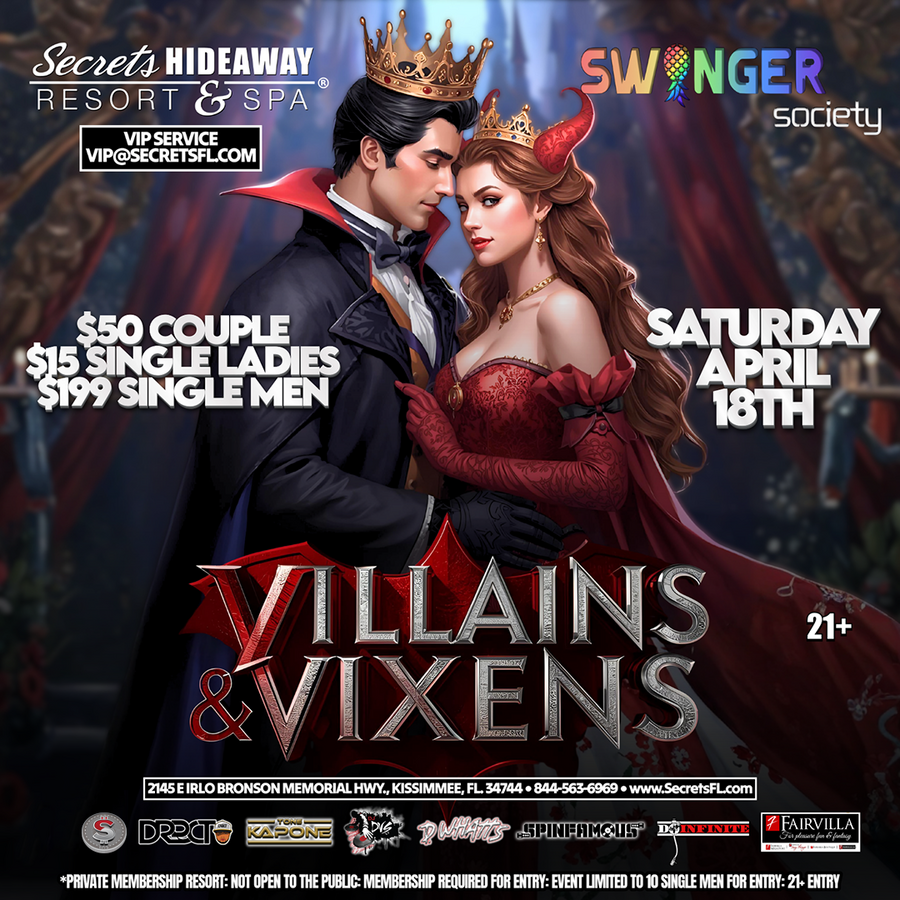 Villains & Vixens - Swingers Society Takeover