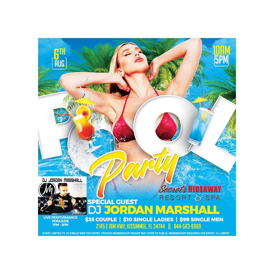 Saturday Pool Party 10am - 5pm