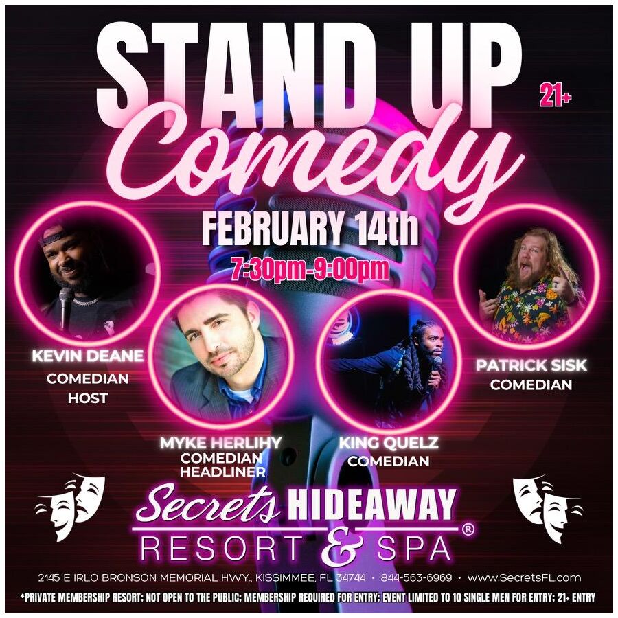 Stand up Comedy 7:30pm - 9pm