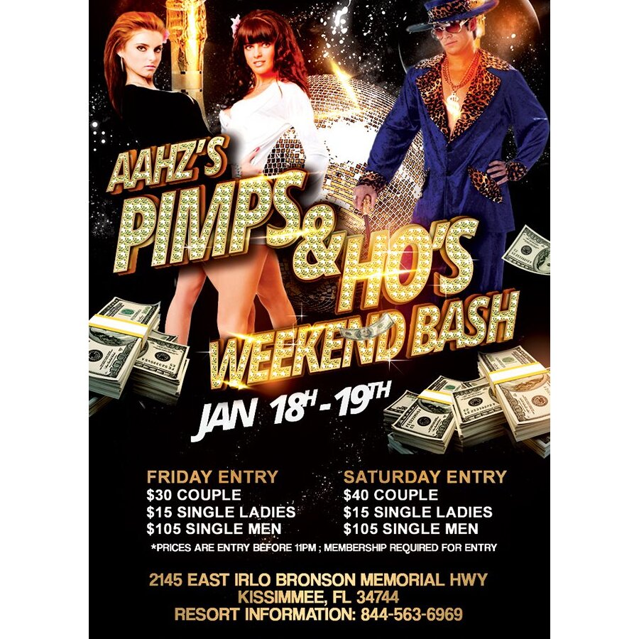 Pimps & Ho's - Aahz Party Weekend Bash