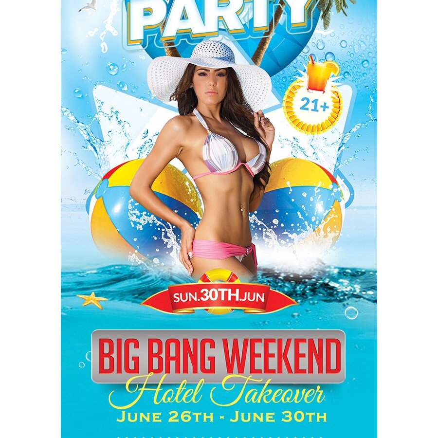 Sunday Pool Party 10am-7pm - Big Bang Takeover