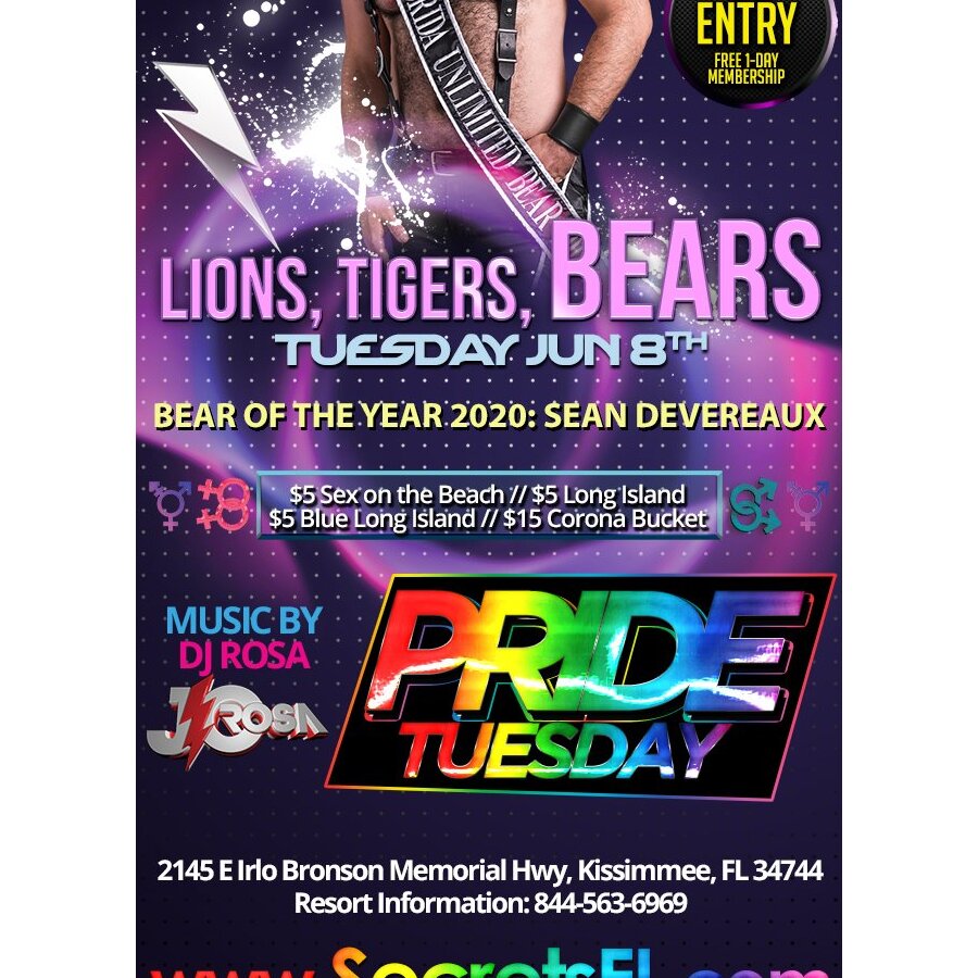 Lions, Tigers, BEARS - Pride Night