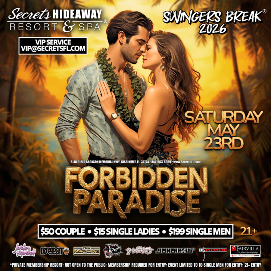 Forbidden Paradise - Swingers Break® Takeover