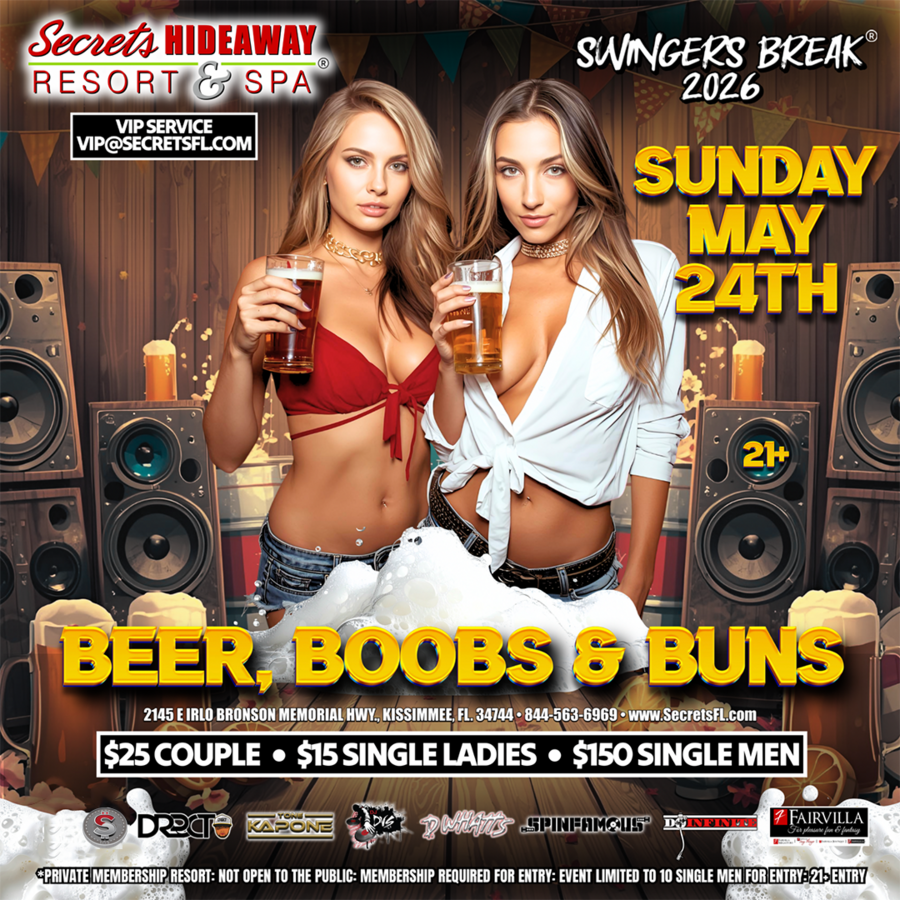 Beer boobs and buns - Swingers Break® Takeover