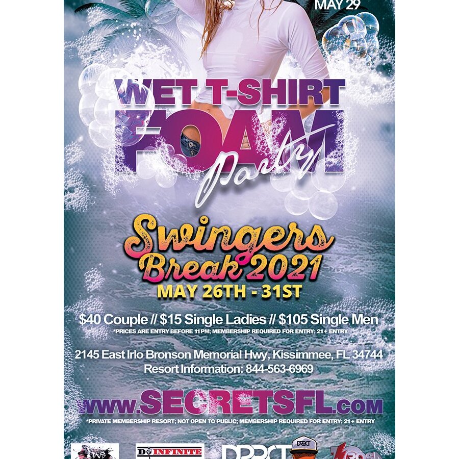 Wet T-shirt Foam Party - Swingers Break 2021