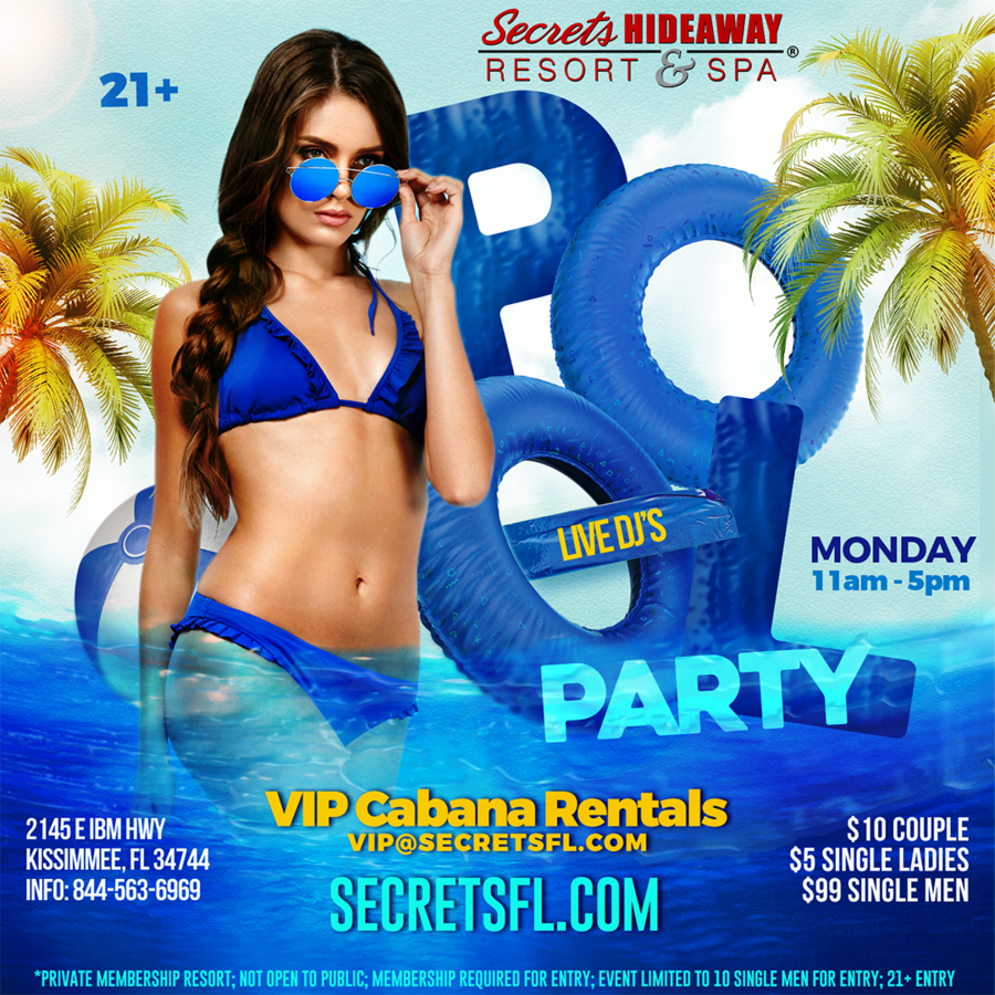 Monday Pool Party 10am-5pm - Monday Holiday