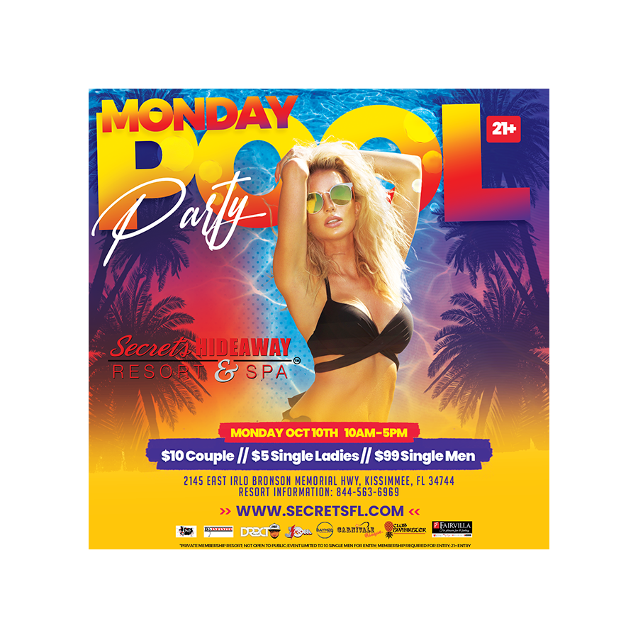 Monday Pool Party 10am - 5pm