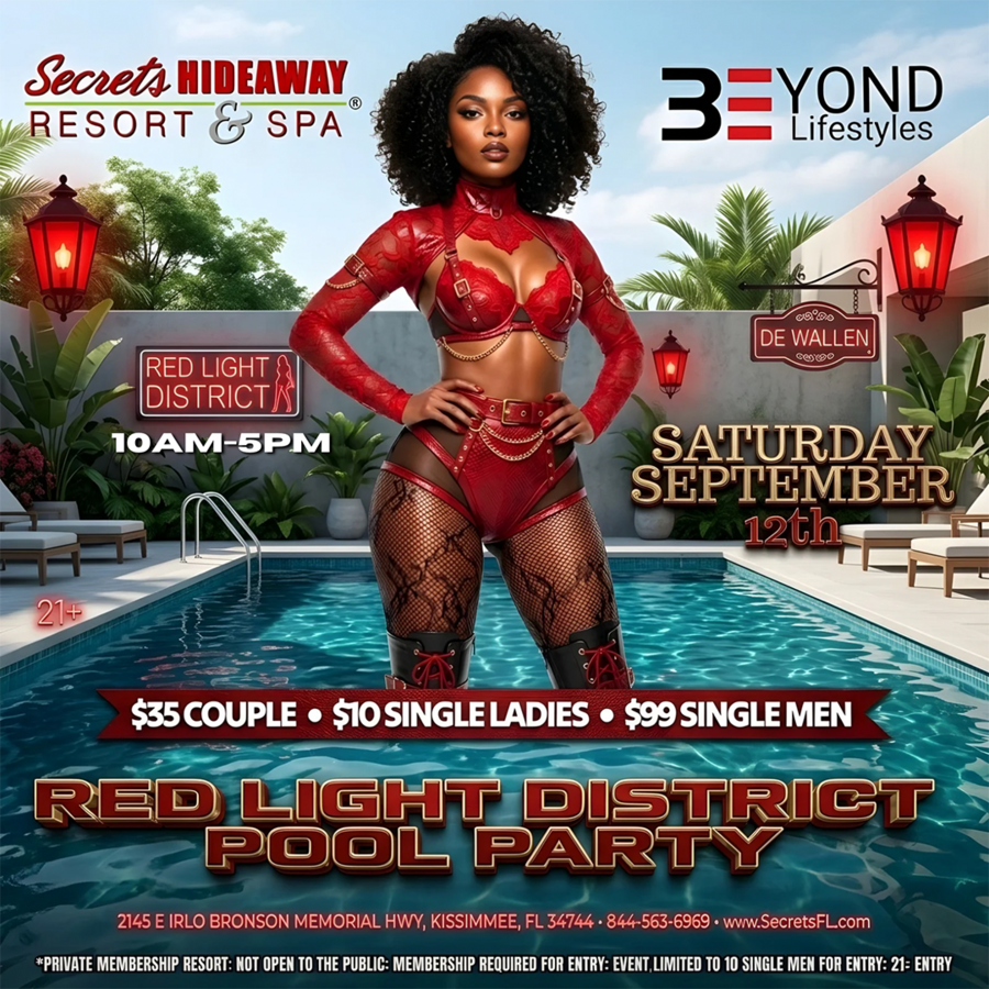 Red Light District Pool Party 10am-5pm - Beyond Lifestyles Takeover