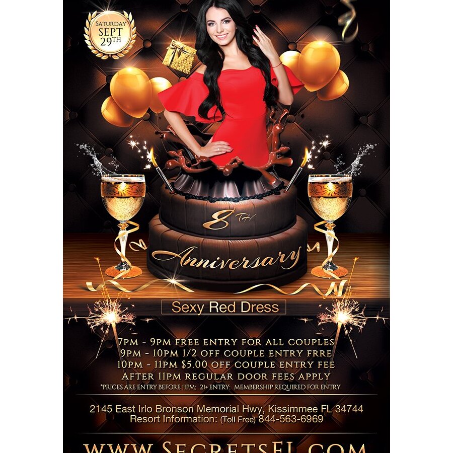 Secrets Anniversary - Sexy Red Dress