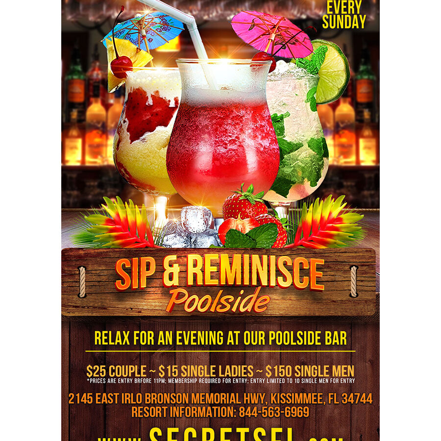 Sip & Reminisce - Poolside