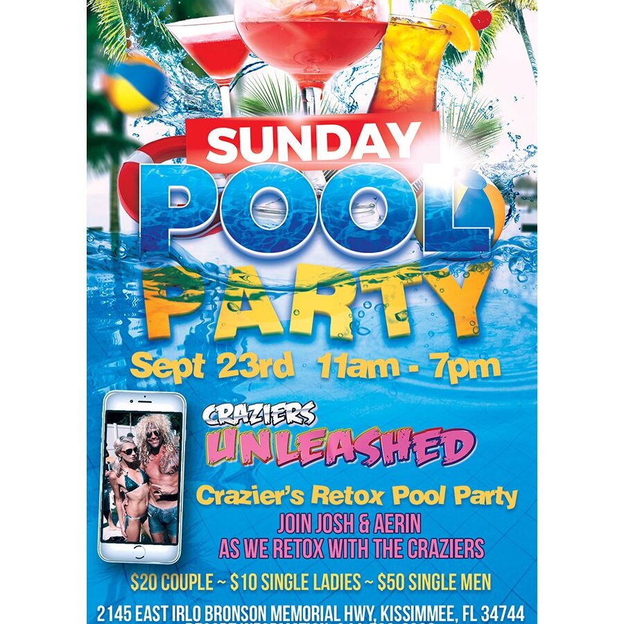 Retox Sunday Pool Party 11am-7pm