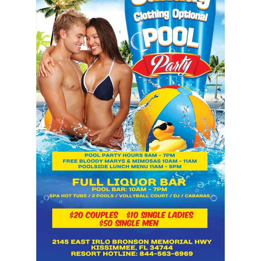 Sunday Pool Party: 9am - 7pm
