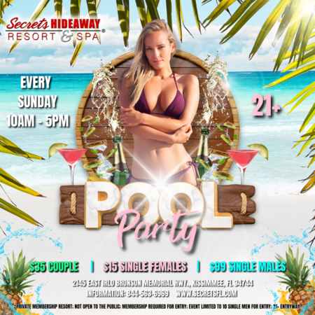Sunday Pool Party 10am-5pm