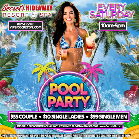 Pool Party 10am - 5pm - i.Candy Liefstyle® Takeover