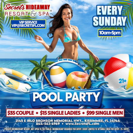 Pool Party 10am-5pm - Lusty Lovers™ Valentine Takeover